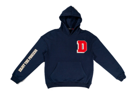 Navy Blue Hoodie Mens- Der