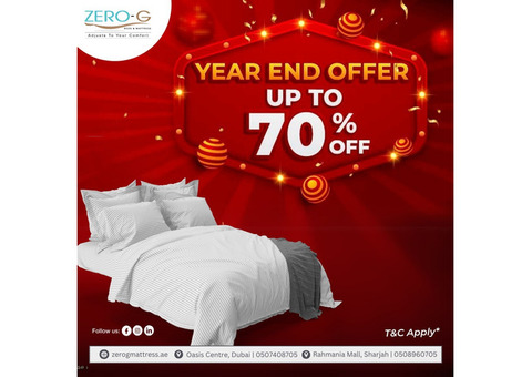 Year-End Offer: Up to 70% Off on the Best Mattress in Dubai, UAE