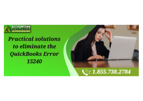 Effective solutions steps to fix QuickBooks Error 15240