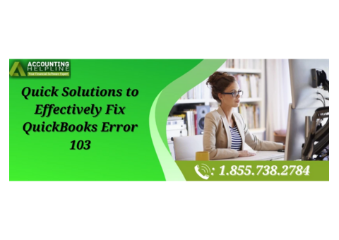 A Quick Guide To Fix QuickBooks Error 103