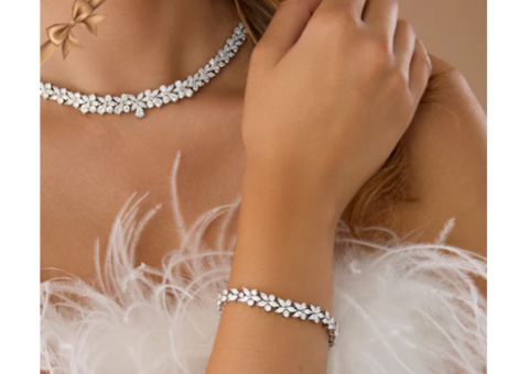 Elegant Bridal Necklace Jewelry at Ellee Couture Boutique