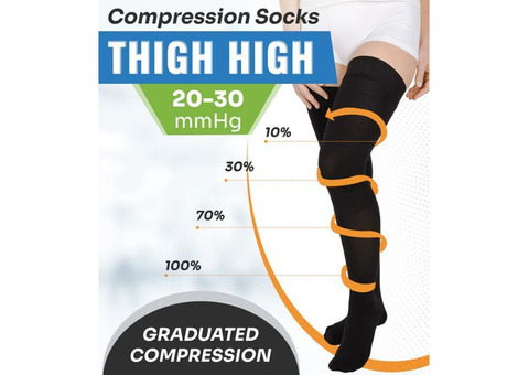 20-30 mmHg Compression Stockings for Improved Circulation and Comfort