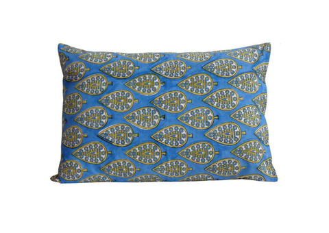 Block Print Lumbar Pillow