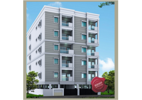 1220 Sq.Ft Flat with 3BHK For Sale in Banjara Layout