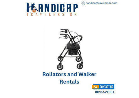 Walk with Comfort – Rollators & Walkers Available for Rent!