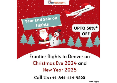 +1-844-414-9223 Book Affordable Last-Minute Frontier Flights to Denver