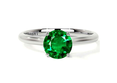 Purchase Affordable Emerald Solitaire Ring