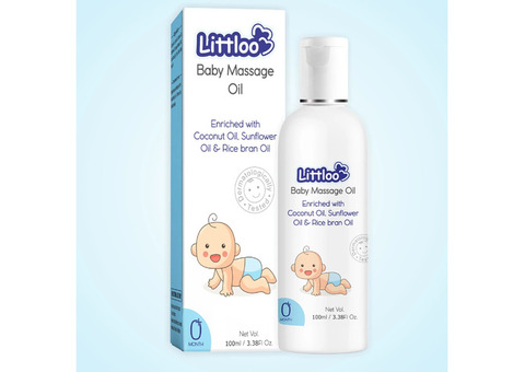 Littloo Newborn Massage Oil – Gentle Care for Baby's Skin