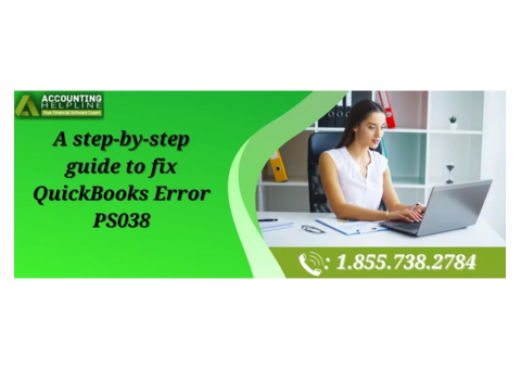 Simple Guide To Resolve QuickBooks Error PS038