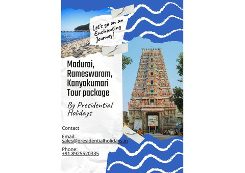 Madurai Rameshwaram Kanyakumari one day tour package