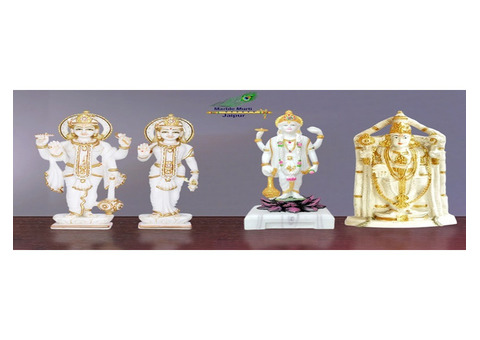 Radha Krishna Marble Murtis in Jaipur – Handcrafted Elegance