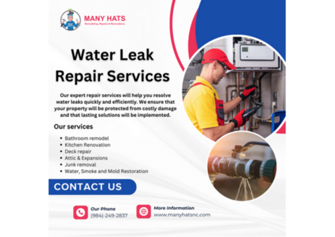 Water Leak Repair Services in Durham,Cary,Carrboro, NC