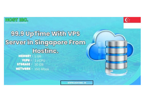 99.9 UpTime With VPS Server in Singapore From Hostinc.