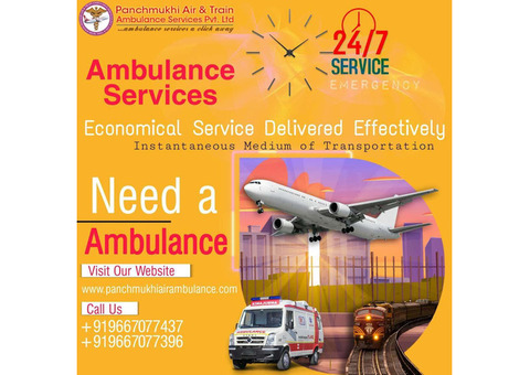 Choose Air and Train Ambulance Services by Panchmukhi in Coimbatore