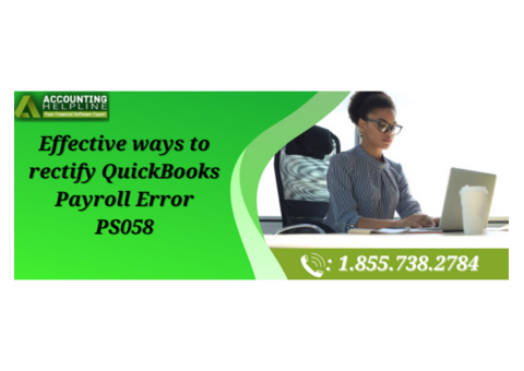 How to tackle QuickBooks Payroll Error PS058