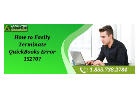 An Easy Method To Resolve QuickBooks Error 15270