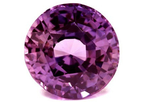 2.42 cts GIA Certified Untreated Lavender Sapphire Round Gemstone