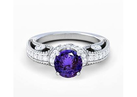 Antique Tanzanite Engagement Ring