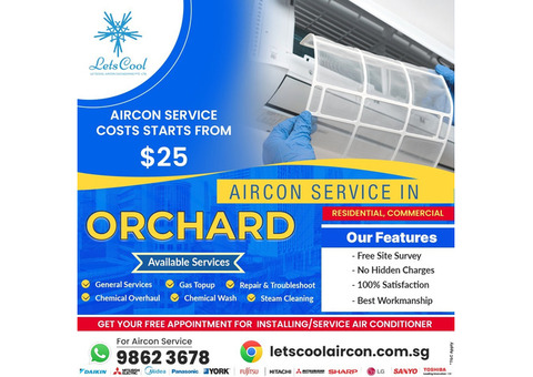 Aircon service in Orchard, Singapore