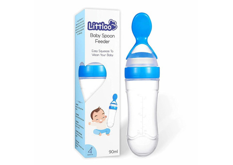 Littloo Squeezy Feeder with Spoon: Easy & Safe Toddler Feeding