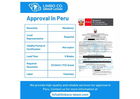 Approval in Peru