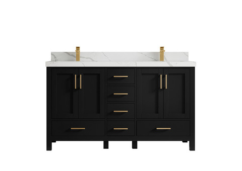 Spacious 60-Inch Bathroom Vanity for Ultimate Style and Storage