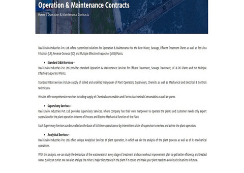 Operation & Maintenance Contracts.