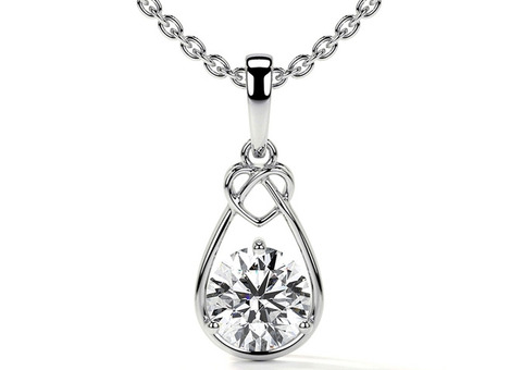 Shop Lab Grown Diamond Solitaire Pendant