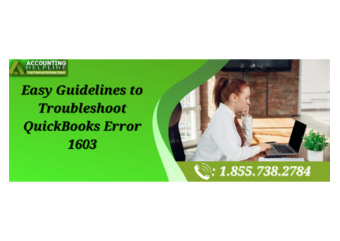 A Quick Guide To Resolve QuickBooks Error 1603