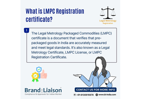 Get LMPC Certificate in India - LMPC Registration with Brand Liaison