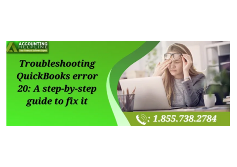 How to tackle QuickBooks Error 20