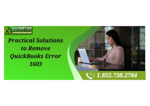 Easy Ways to Resolve QuickBooks Error 1603