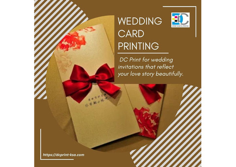 Wedding Card Printing Services by DC Print.