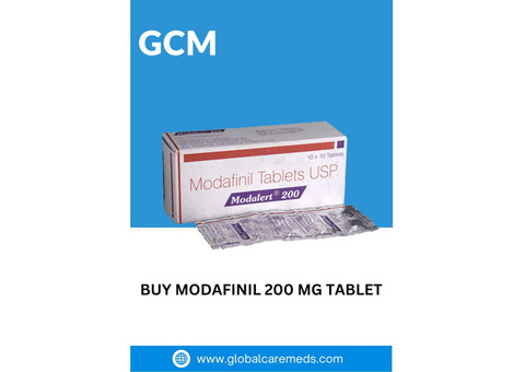 Buy Modafinil 200 MG Tablet Online - Global Care Meds