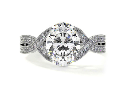 Stunning Round Pave Diamond Rings for Women