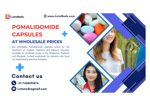 Indian Generic Pomalid 4 mg Pomalidomide Capsule Brand Price