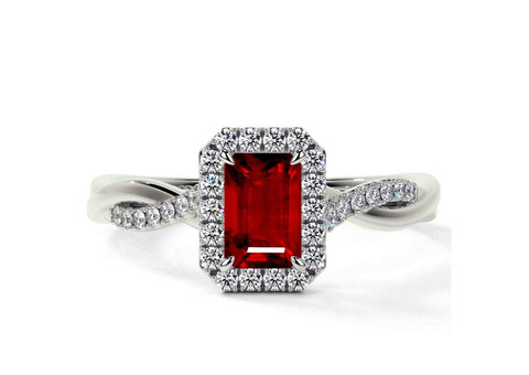 Shop Ruby Diamond Ring For Your Special Occasion