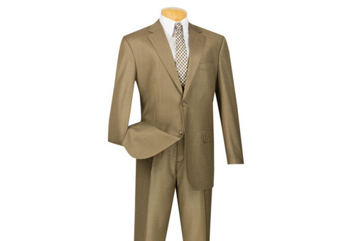 Stylish and Durable Men's Sharkskin Suit for Every Occasion