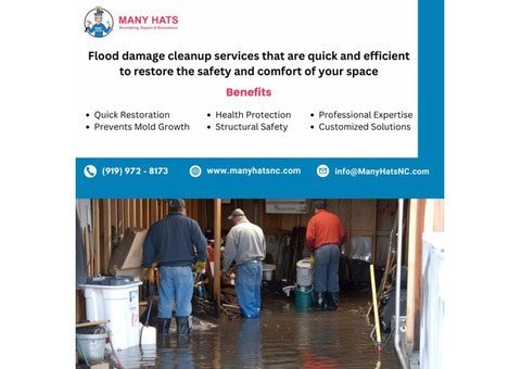 Flood Damage Cleanup Services in Durham,NC