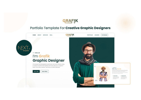 Nextjs Portfolio Template for Graphic Designers