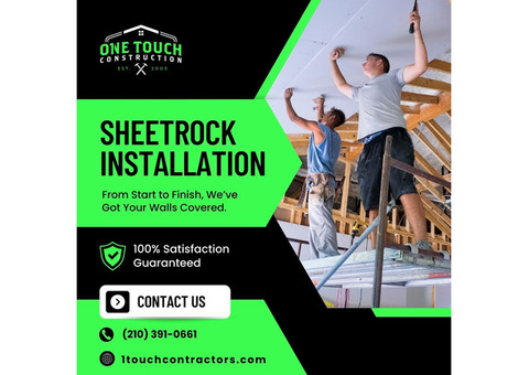 Sheetrock Installation in San Antonio