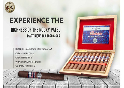 Experience the Richness of the Rocky Patel Martinique TAA Toro Cigar