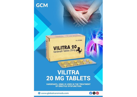 Buy Vilitra 20 Mg Tablets Online - GCM