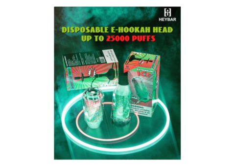 HEYBAR E-Hookah Head – 25,000 Puffs Disposable Vape