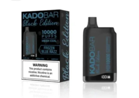 Frozen Blue Razz Kado Bar Black Edition 10000 Puffs Vape