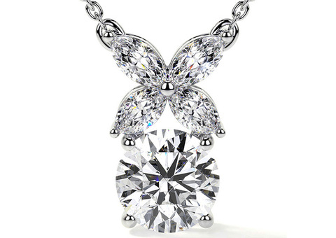 Sale On 0.54 cttw Marquise Shaped Diamond Pendant for Every Occasion