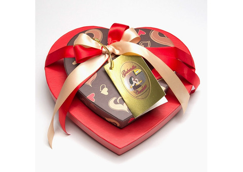 Valentine's Day Dark Chocolate Heart Box – Perfect Gift