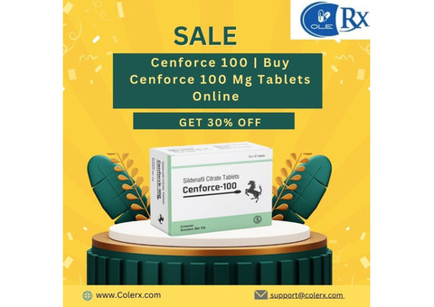 Cenforce 100 | Buy Cenforce 100 Mg Tablets Online and Get 30% off