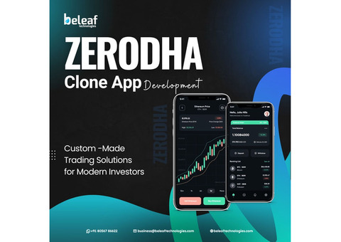 Leading  zerodha clone app development company - Beleaf Technologies