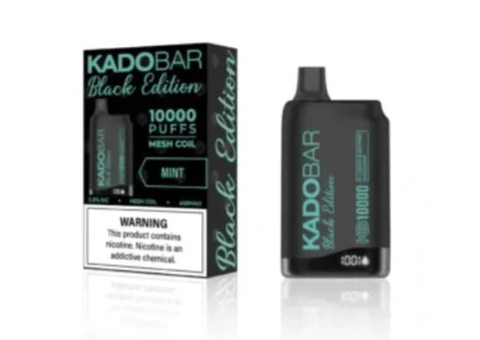 Kado Bar Mint Black Edition 10000 Puffs Vape